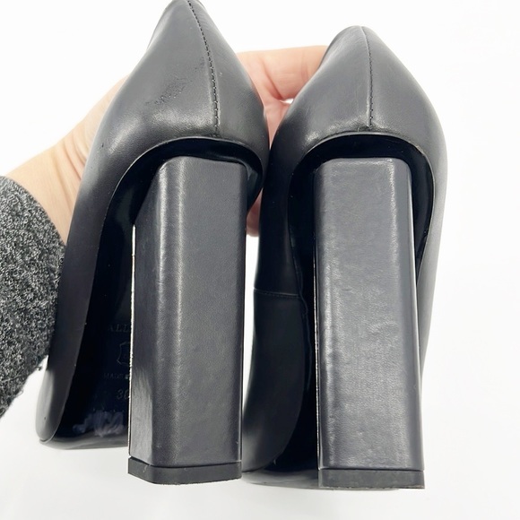 All Saints Cubista Mirrored Heel Pumps Gray size 38 size 7 - Picture 6 of 14